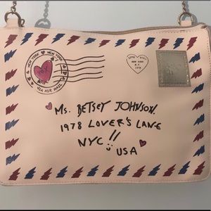 BETSEY JOHNSON Letter Design Shoulder Bag